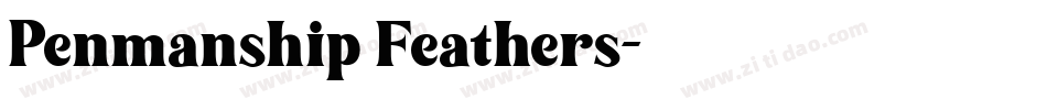 Penmanship Feathers字体转换